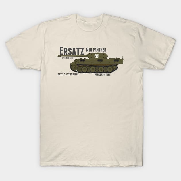 Ersatz M10 Panther. T-Shirt by Panzerpicture